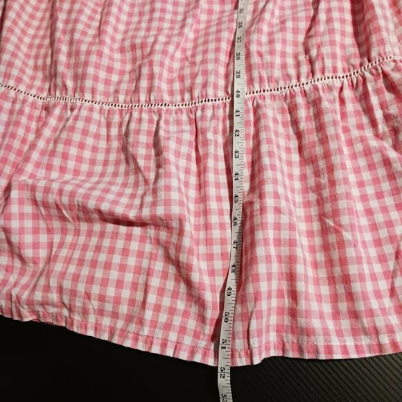 Lost & Wonder Lets Go on‎ a Date Tiered Gingham Smocked Dress Size M Babydoll - Picture 14 of 14